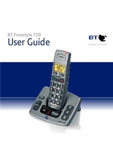 BT Freestyle 750 twin manual. Camera Instructions.